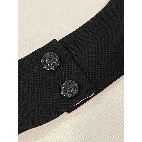 ~ Anthropologie 00 Cocktail Mini Dress Black Cutout Collar Lined Sleeveless XS - Picture 11 of 15